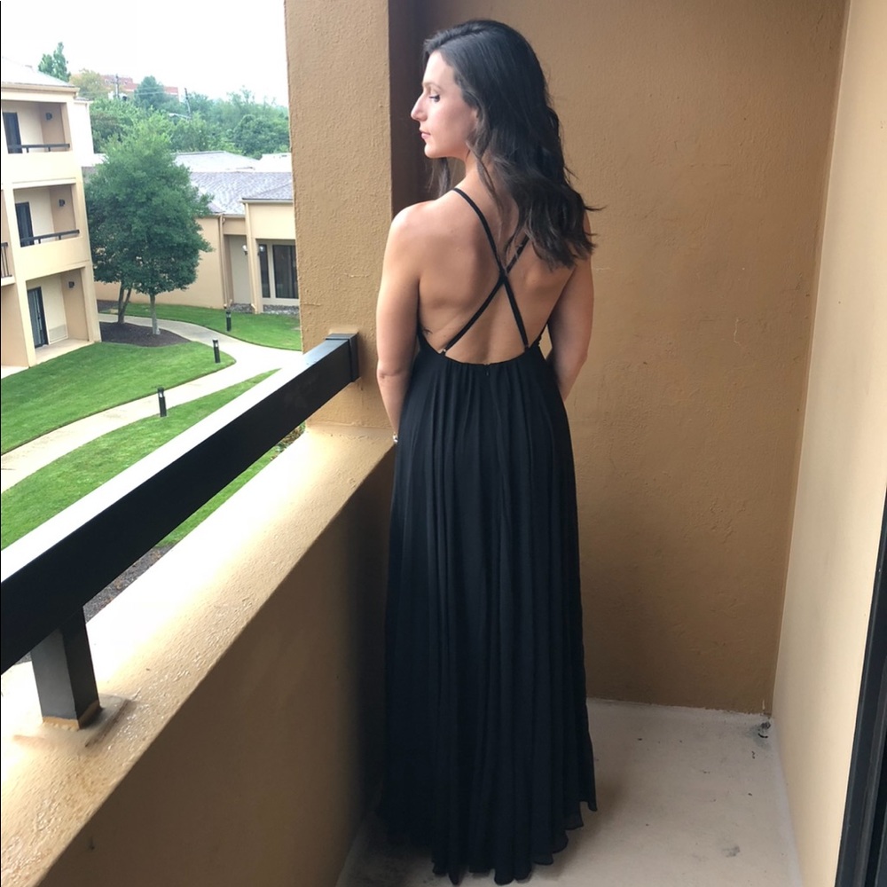 Black long dress